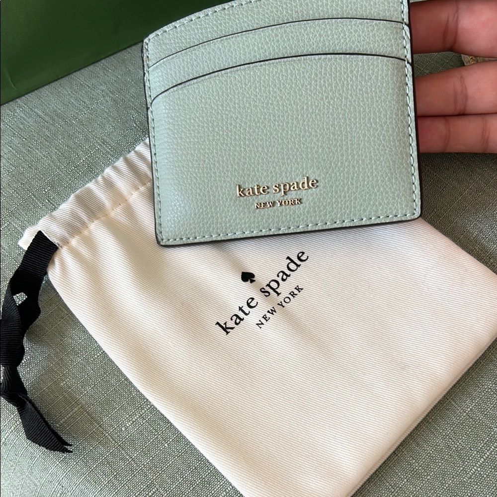 Kate Spade Light Green Card Holder